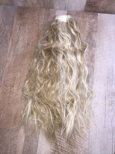 Ponytail Extension,Long Curly Ponytail Ash Blonde (6922758881463)